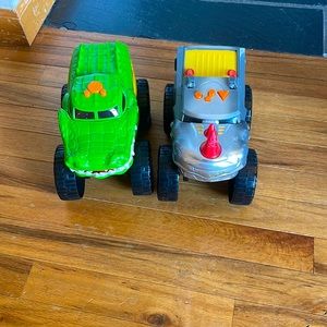 Set of monster trucks